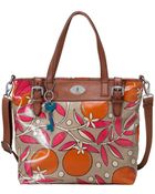 Fossil Vintage Keyper Coated Canvas Tote - Lyst
