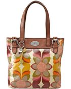 Fossil Vintage Keyper Coated Canvas Shopper - Lyst