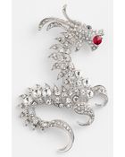 Natasha Couture Dragon Brooch - Lyst