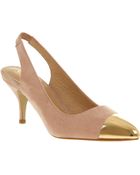 Office Bang On Court Nude Microsuede - Lyst