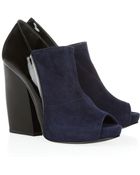 Pierre Hardy Glossedleather and Suede Ankle Boots - Lyst