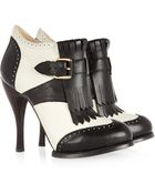 McQ by Alexander McQueen Twotone Leather Ankle Boots - Lyst
