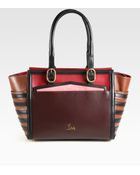 Christian Louboutin Farida Colorblock Top Handle Bag - Lyst