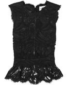 Emilio Pucci Scalloped Giupure Lace Top - Lyst