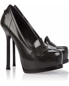 Saint Laurent Tribtoo Loaferstyle Leather Pumps - Lyst