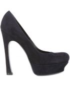 Saint Laurent 140mm Palais Suede Pumps - Lyst