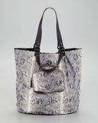 Kooba Audra Reversible Python Print Tote - Lyst