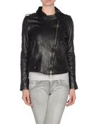 Le Sentier Leather Outerwear - Lyst