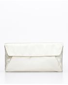 Ann Taylor Satin Clutch - Lyst