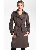 London Fog Double Breasted Rain Trench Coat - Lyst