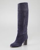 Christian Louboutin Dartata Suede Knee Boot - Lyst