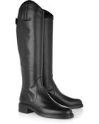 Gucci Leather Knee Boots - Lyst