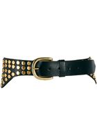 Asos Leather Shaped Metal Stud Detail Waist Belt - Lyst