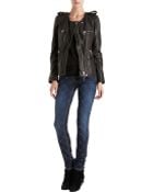 Etoile Isabel Marant Quilted Zip Front Leather Jacket - Lyst
