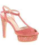 Kg Kurt Geiger Kg Hibiscus T Bar Platform Sandals - Lyst