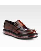 Prada Spazzolato Penny Loafer - Lyst