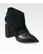 See By Chloé Suede and Leather Ankle Boots - Lyst
