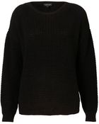 Topshop Knitted Textured Grunge Jumper - Lyst