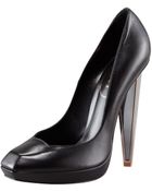 Saint Laurent Mirrored Heel Pump - Lyst