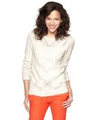 Gap Cable Sweater - Lyst