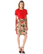 Preen By Thornton Bregazzi Dress with Print Skirt - Lyst