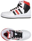 Adidas Hightop Trainers - Lyst