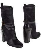 Yves Saint Laurent Rive Gauche Ankle Boots - Lyst