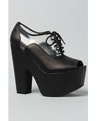 Jeffrey Campbell The Carter Shoe in Black and Clear - Lyst