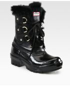 Hunter Cathie Wool Rabbit Fur Boots - Lyst