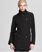 Laundry By Shelli Segal Cinched Waist Anorak Raincoat - Lyst