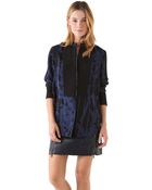 3.1 Phillip Lim Combo Tuxedo Shirt - Lyst