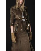 Burberry Prorsum Corduroy Riding Jacket - Lyst