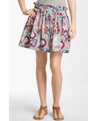 Frenchi® Print Skirt - Lyst