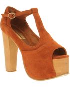 Jeffrey Campbell Foxy Heel Platform Foxy Brandy Sde - Lyst