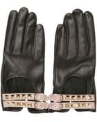 Valentino Rockstud Nappa Leather Gloves - Lyst