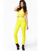 Nasty Gal The Kink Highrise Jean Acid - Lyst