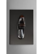 Burberry Graded Leather Loafers - Lyst
