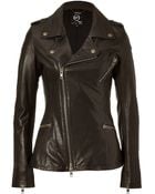 McQ by Alexander McQueen Black Biker Leather Jacket - Lyst