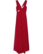 Notte By Marchesa Embellished Silk Chiffon Gown - Lyst
