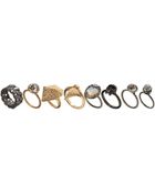 Asos Punk Multipack Mismatch Rings - Lyst