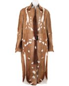 Revillon Maxi Coat in Short Haired Natural Antilop Fur - Lyst