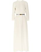 Alessandra Rich Silk Crepe De Chine Maxi Dress - Lyst