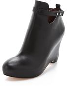 Elizabeth And James Psych Wedge Booties - Lyst
