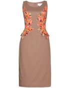 Erdem Floral-Print Stretch-Crepe Dress - Lyst