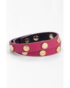 Tory Burch Logo Double Wrap Bracelet - Lyst