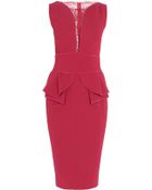 Elie Saab Sl W Lace Insert Sht Drs 21 - Lyst
