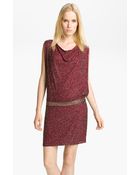 Haute Hippie Beaded Drop Waist Dress - Lyst
