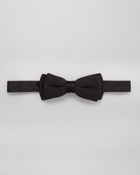 Lanvin Textured Silk Bow Tie - Lyst