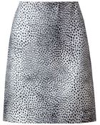Simone Rocha Ponyskin Printed Leather Skirt - Lyst
