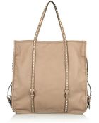 Valentino Studded Leather Tote - Lyst